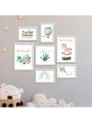 Kit 7 Quadros Decorativos Placas Infantil Sonhe Alto Seja Forte Kit 7 Quadros Decorativos Placas Infantil Sonhe Alto Seja Forte