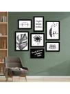 Kit 7 Quadros Decorativos Placas Preto e Branco Deus é Bom Kit 7 Quadros Decorativos Placas Preto e Branco Deus é Bom