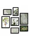 Kit 7 Quadros Decorativos Placas Verde Natureza Kit 7 Quadros Decorativos Placas Verde Natureza