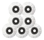 Kit 7 Refil Mop Balde Giratório 360 Microfibra Branco 7 Und Kit 7 Refil Mop Balde Giratório 360 Microfibra Branco 7 Und