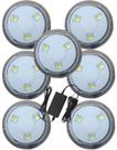 Kit 7 Refletor Lampada Flexy Sem Adaptador 4,5w Branco 20M