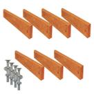 Kit 7 Réguas Pé de Banco Madeira Acabada Verniz 150x5,5x2cm Kit 7 Réguas Pé de Banco Madeira Acabada Verniz 150x5,5x2cm