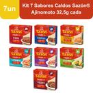 Kit 7 Sabores Caldos Sazón Ajinomoto 32,5g cada