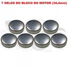 Kit 7 Selo Água Bloco Motor 34,4mm Gm Vectra