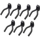 Kit 7 Suporte Parede Violão Guitarra Baixo Ukulele Viola Cavaco Ajustável Instrumento Musical 7 un