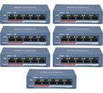 Kit 7 Switch Hikvision 5 Portas Poe Ds-3e0105p-e/m Gigabit Kit 7 Switch Hikvision 5 Portas Poe Ds-3e0105p-e/m Gigabit