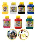 Kit 7 Tinta Guache 250ml Acrilex Tempera Escolar Infantil Multicolor