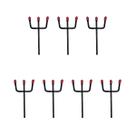 Kit 7 Tridentes Garfo Exú Ferro 10cm Ferramenta Assentamento Umbanda