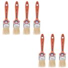 Kit 7 Trincha Pincel Verniz E Stain Atlas 1 1/2 Polegada 396