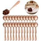 Kit 72 Colheres Mesa Posta 20cm Inox Rose Gold Elegante