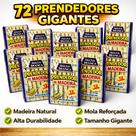 Kit 72 Prendedores de Madeira Gigante Águia Branca Alta Qualidade
