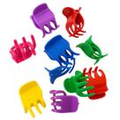 Kit 72un Piranha Prendedor média de Cabelo Colorida plastico