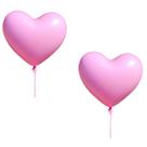 Kit 75 Bexigas Balões Rosa Namorados Coração 30cm-N12