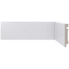 Kit 75m Linear Rodapé de Poliestireno Liso 7CMX2,25m Branco Casa Grassi