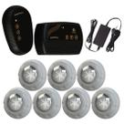 Kit 7x LED RGB 9W ABS Piscina + Comando Wifi Alexa Luxpool