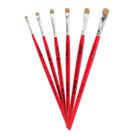 Kit 7x Pinceis Chato Filbert 844