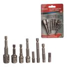 Kit 8 Adaptador Soquete Parafusadeira Furadeira 1/4 3/8 1/2 Kit 8 Adaptador Soquete Parafusadeira Furadeira 1/4 3/8 1/2
