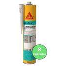 Kit 8 Adesivo Sikaflex Construction Construção Branco 300ml