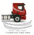 Kit 8 Adesivos Compatível Volvo VM 260 Edição 10000