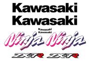 Kit 8 Adesivos Vinil Compatível Kawasaki Ninja ZX-7R Kit 8 Adesivos Vinil Compatível Kawasaki Ninja ZX-7R