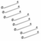 Kit 8 Alças Apoio Banheiro Idoso Inox Cadeirante Deficiente Acessibilidade