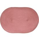 Kit 8 Americano Requinte Liso Para Mesa Oval 30x45cm Rosê