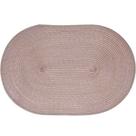 Kit 8 Americano Requinte Liso Para Mesa Oval 30x45cm Taupe