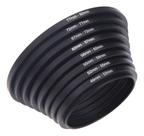 Kit 8 Anel Adaptador Step Up Filtro Lente 49mm-82mm Kit 8 Anel Adaptador Step Up Filtro Lente 49mm-82mm