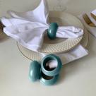 kit 8 Anel Porta Guardanapo Argola Mesa Posta 6cm Lisa Azc