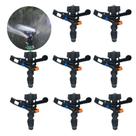 Kit 8 Aspersor de Impacto 360º - Irrigação Potente até 30m 1/2 Horta, Pasto e Jardim