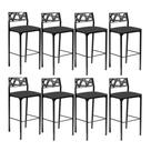 Kit 8 banquetas Eliza Gourmet Cinza-Gat Magazine Kit 8 banquetas Eliza Gourmet Cinza-Gat Magazine