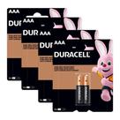 Kit 8 Bateria Pilha Alcalina Palito Duracell AAA De 1.5V Mouse Controles Remoto Brinquedos Lanternas