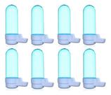 Kit 8 Bebedouro Pássaro Médio Kotori K49 Azul C/branco 110ml