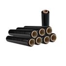 Kit 8 Bobinas/Rolo Filme Stretch 500mm X 0,025 Micras Preto 3kg