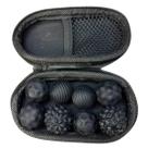 Kit 8 Bolinhas Massageadoras Magnética Anti Stress Ansiedade Cor:Preto