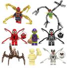 Kit 8 bonecos homem aranha spiderman octopus marvel blocos de montar