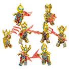 Kit 8 bonecos ultraman ouro ii bloco de montar