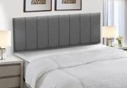 Kit 8 Cabeceiras Painel Modular Cama Box Queen Linho Grafite Madelina Decor