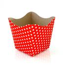 kit 8 Cachepo Papel cartonado Decoração Minnie Vermelho