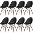 Kit 8 Cadeira Design Vental Versátil Ergonômica Sala Cozinha