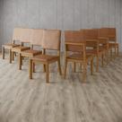 Kit 8 Cadeiras Estofadas para Mesa Jantar - Milla Plus