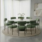 Kit 8 Cadeiras Margara Estrutura MDF Tecido Napoli Verde D'Rossi Kit 8 Cadeiras Margara Estrutura MDF Tecido Napoli Verde D'Rossi