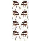 Kit 8 Cadeiras Para Mesa de Jantar Moderna material sintético - Balaqui Kit 8 Cadeiras Para Mesa de Jantar Moderna material sintético - Balaqui