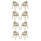 Kit 8 Cadeiras Suellen Luxo Reforçada Mesa de Jantar material sintético Kit 8 Cadeiras Suellen Luxo Reforçada Mesa de Jantar material sintético