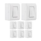 Kit 8 Caixa De Sobrepor Com 1 Interruptor Simples 10A Tramontina