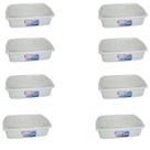 Kit 8 Caixa Organizadora Container 5 L C/Tampa 34x24x11Cm Kit 8 Caixa Organizadora Container 5 L C/Tampa 34x24x11Cm