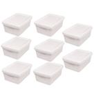 Kit 8 Caixas Organizadoras Multiuso Decorativa 5L Branco