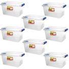 Kit 8 Caixas Organizadoras Multiuso Transparente 2,5L Alta