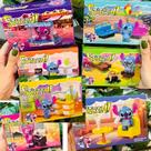 Kit 8 Caixas Peças De Montar Stitch E Angel Desenhos Mini
