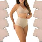 Kit 8 Calcinha Elástico Anti Culote Modelador Cintura Rupee